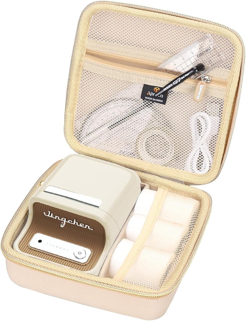 Aproca Case Compatible with NIIMBOT B21 Label Maker Thermal Label Printer, Storage Portable Bag for Accessories -White (Case Only) - Image 1
